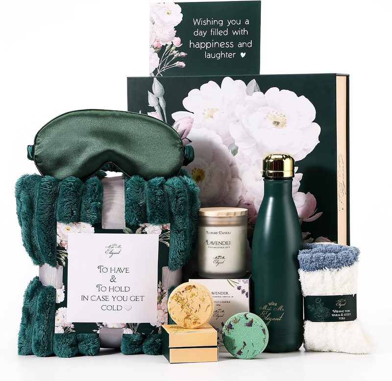 Make Me Elegant Spa Gift Basket for Women – Self-Care Birthday Gift Set