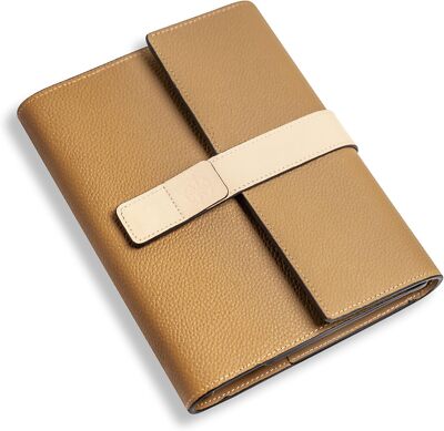 Wanderings Refillable A5 Leather Planner- Premium 6 Ring Deep Artichoke 