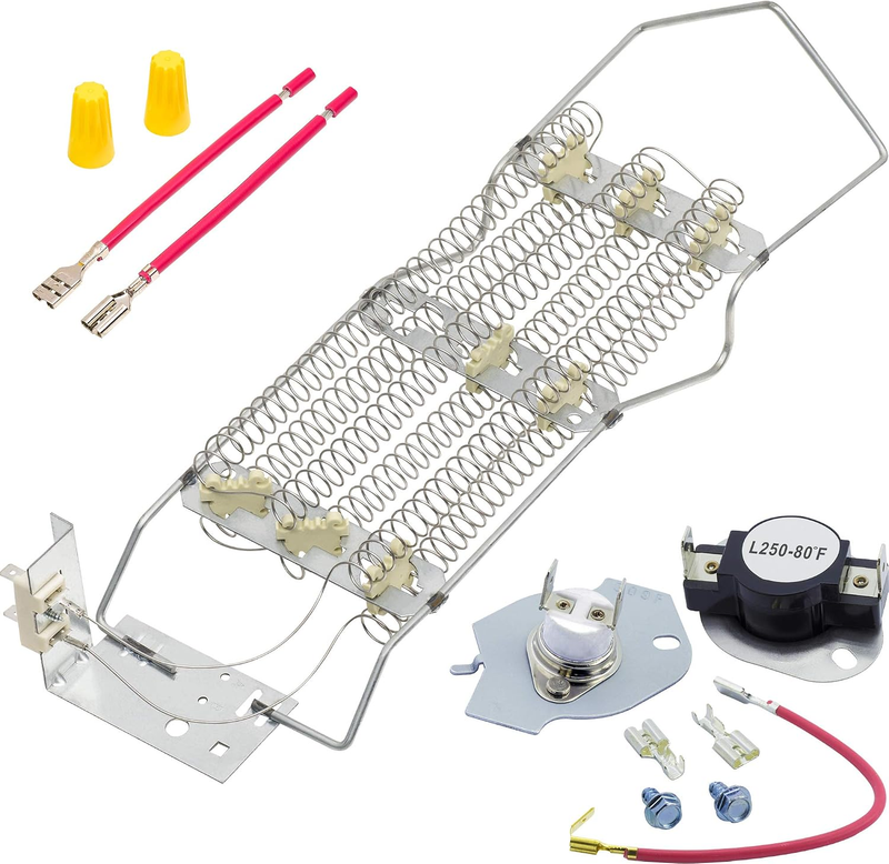 Heating Element Kit WP4391960 for Whirlpool Kenmore Roper Estate Dryers 4391960