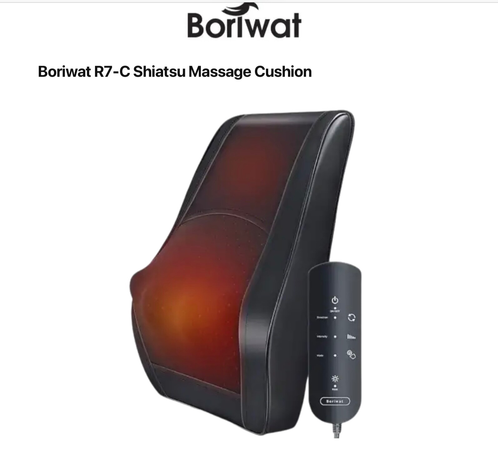 Boriwat R7 Shiatsu Back Neck Massage Cushion Streamline