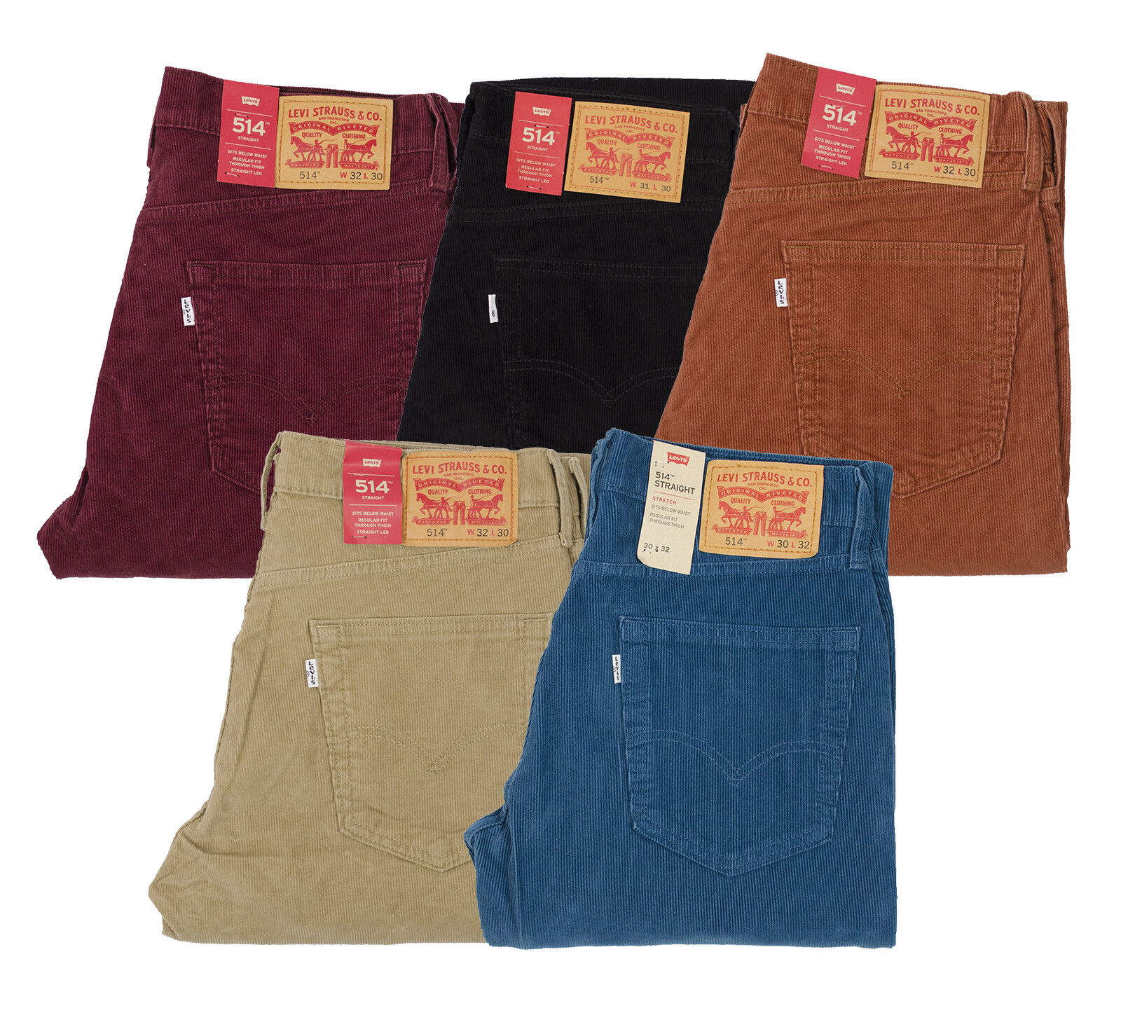 levi's straight fit corduroy pants