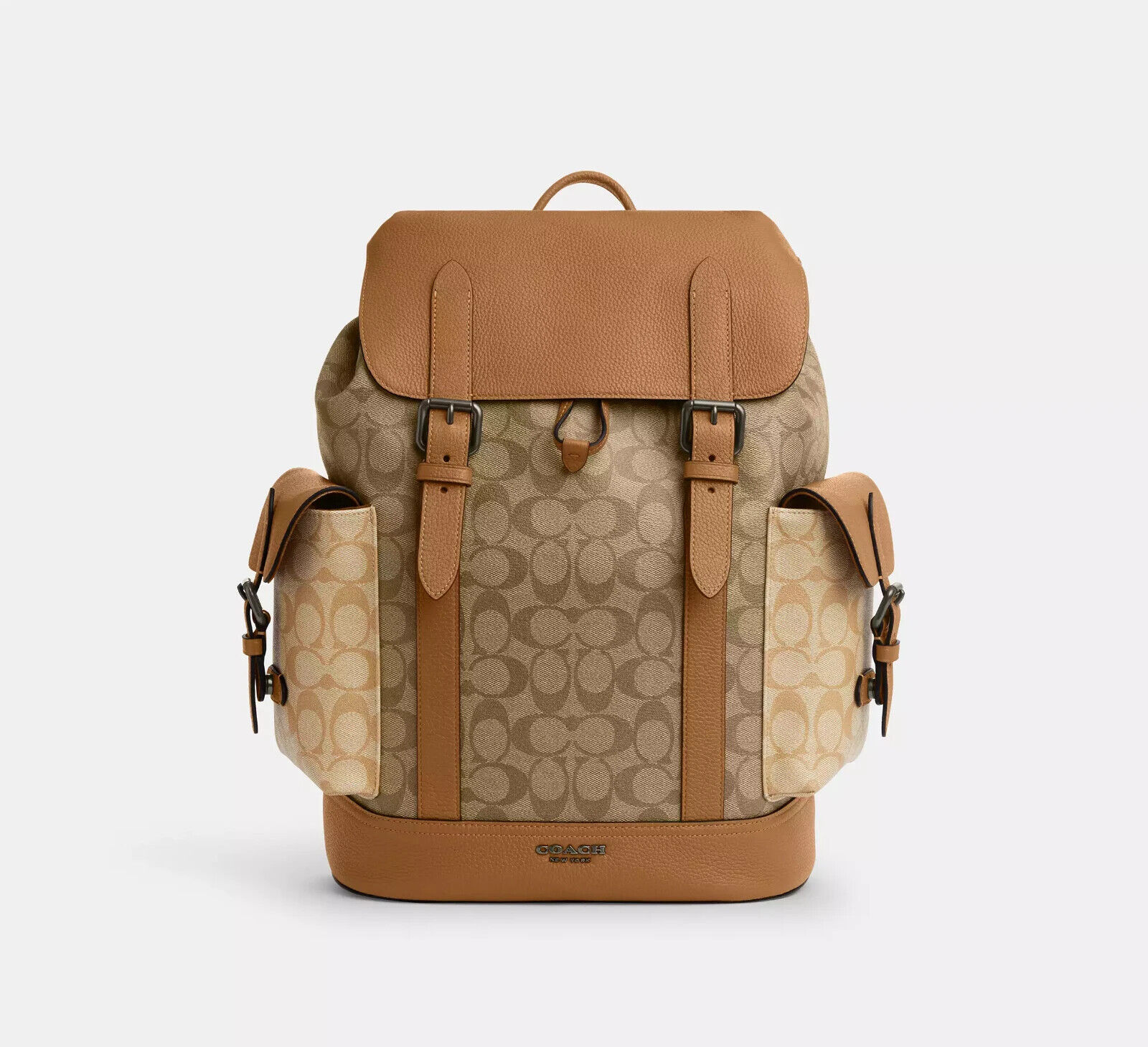 New Coach MEN'S Hudson Backpack ~Light Saddle Colorblock New Coach MEN'S Hudson Backpack ~Light Saddle Colorblock
