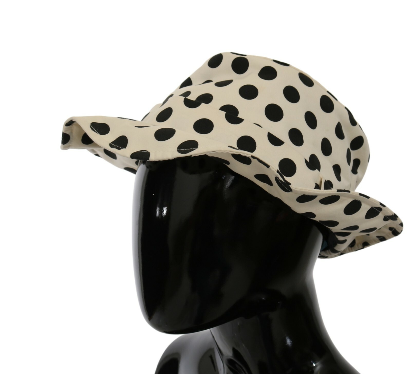 

DOLCE - GABBANA Шляпа Белая, 100% хлопок, дизайн в горошек Trilby . 57 / С Рекомендуемая розничная цена 500 долларов США, Белый