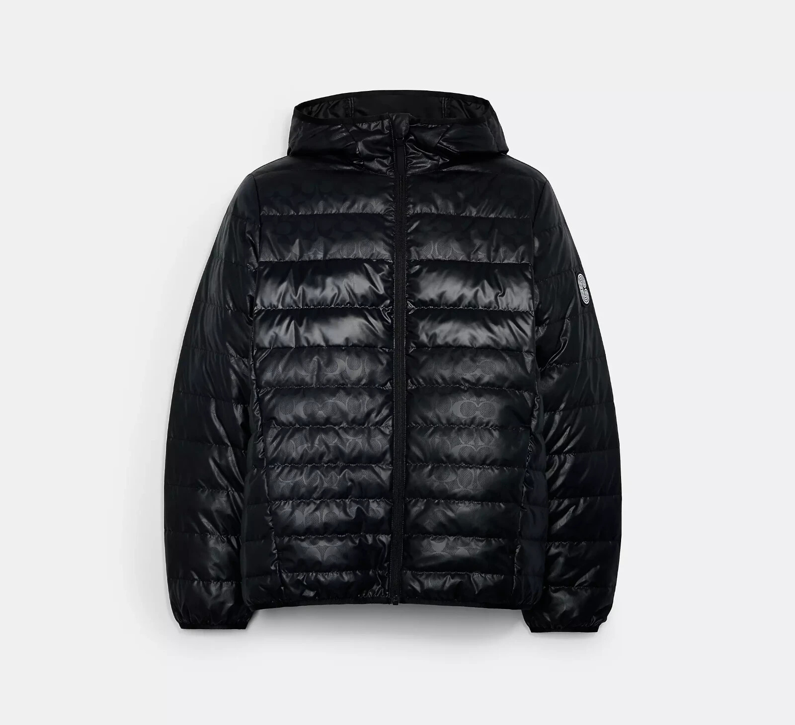 Pre-owned Coach Men's Black Drag Packable Down Jacket (c5189) - Xl-xxl