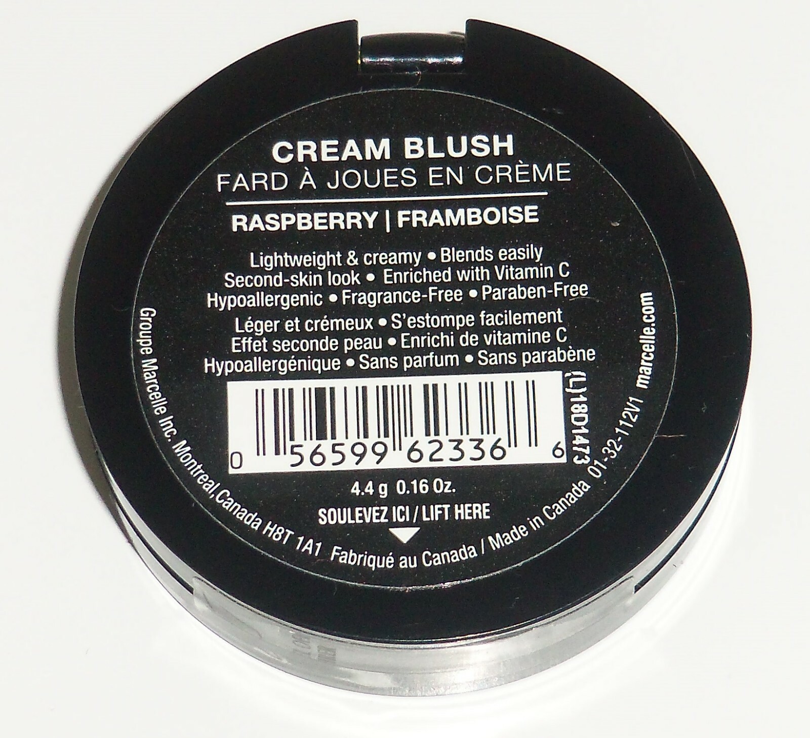 Marcelle Cream Blush - RASPBERRY - 0.16oz Full Size / BRAND NEW SEALED