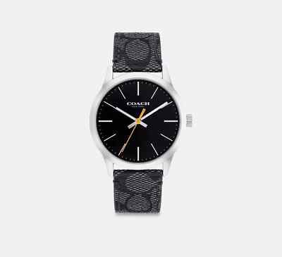 Brand New  Coach Men's Baxter Watch, 39 Mm Stainless case Signature Strap