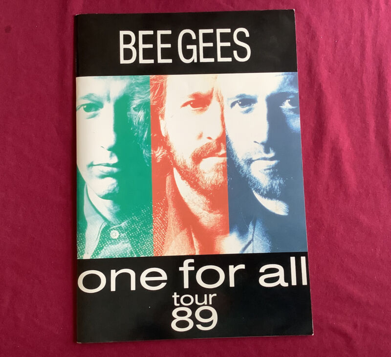 Vintage 1989 Bee Gees One for All Tour Program England