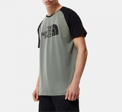 

Мужская зеленая черная спортивная футболка The North Face Raglan Easy SS Lifestyle, Зеленый, The North Face Raglan Easy SS Lifestyle T-Shirt