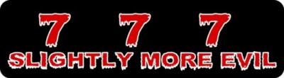 777 Slightly More Evil Motorcycle Helmet Decals