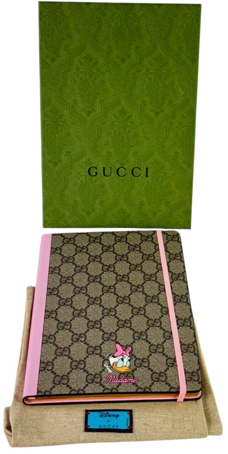 GUCCI X Disney Daisy Duck Note Memo Pad Notebook Beige/Pink