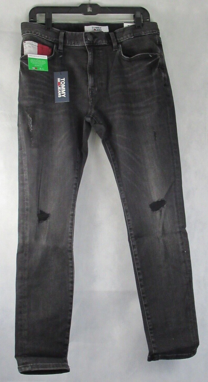 Tommy Hilfiger TJ Flex Distressed Stretch Skinny Jeans, Faded