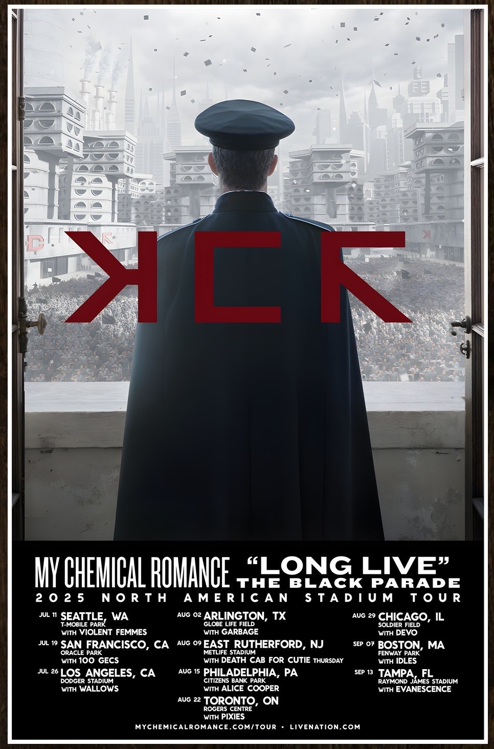 MY CHEMICAL ROMANCE Long Live The Black Parade Tour 2025 Ltd