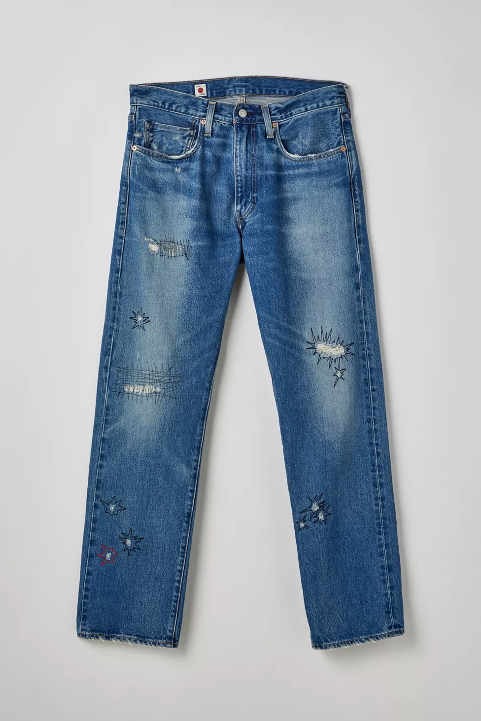 Levi's 505 Made In Japan Embroidered Regular Fit Jean 30x32 Levi's 505 Made In Japan Embroidered Regular Fit Jean 30x32