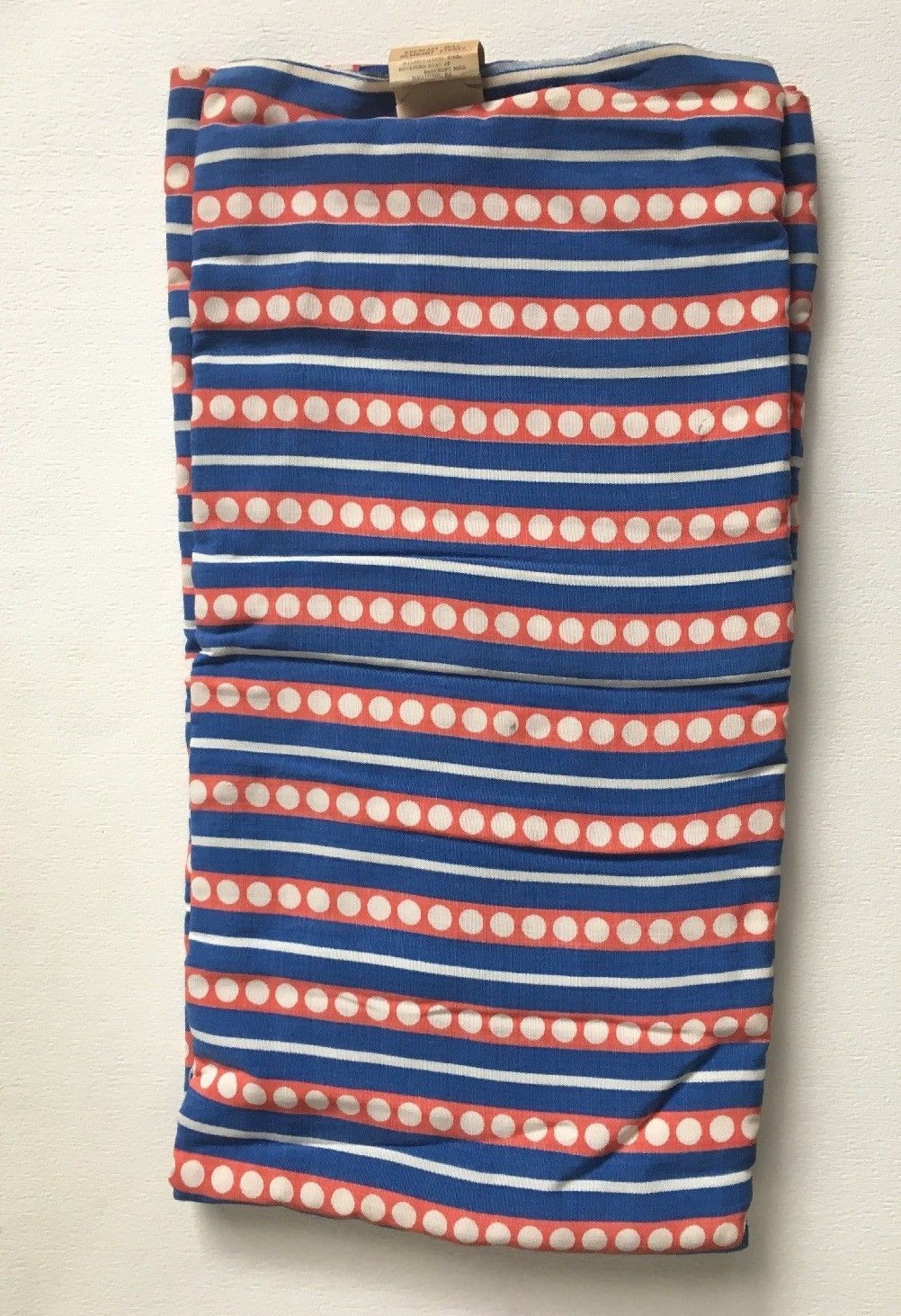 VINTAGE COTTON 1930 1940s 4 1/4 YARDS Vintage Fabric UNUSED BLUE WHITE PINSTRIPE