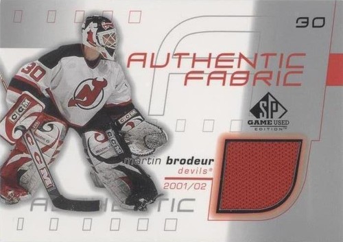 2001-02 SP Game Used Edition - Martin Brodeur #AF-MB