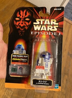 Star Wars Episode 1 R2-D2 W/Booster Rockets Commtech Chip Hasbro 1998
