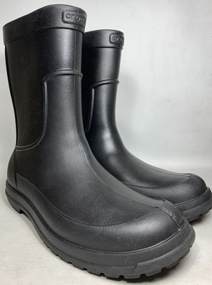 Crocs Mens Allcast Black Rubber Rain 