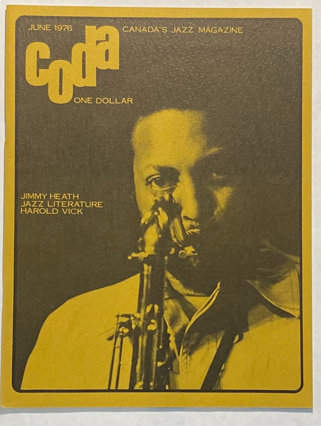 Coda The Jazz Magazine June 1976 Jimmy Heath, Harold Vick