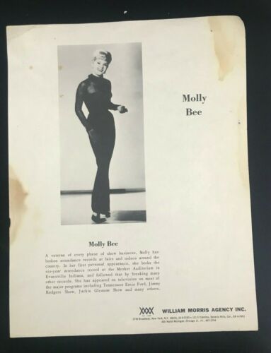 Mid-Century Promo Flyer for Molly Bee
