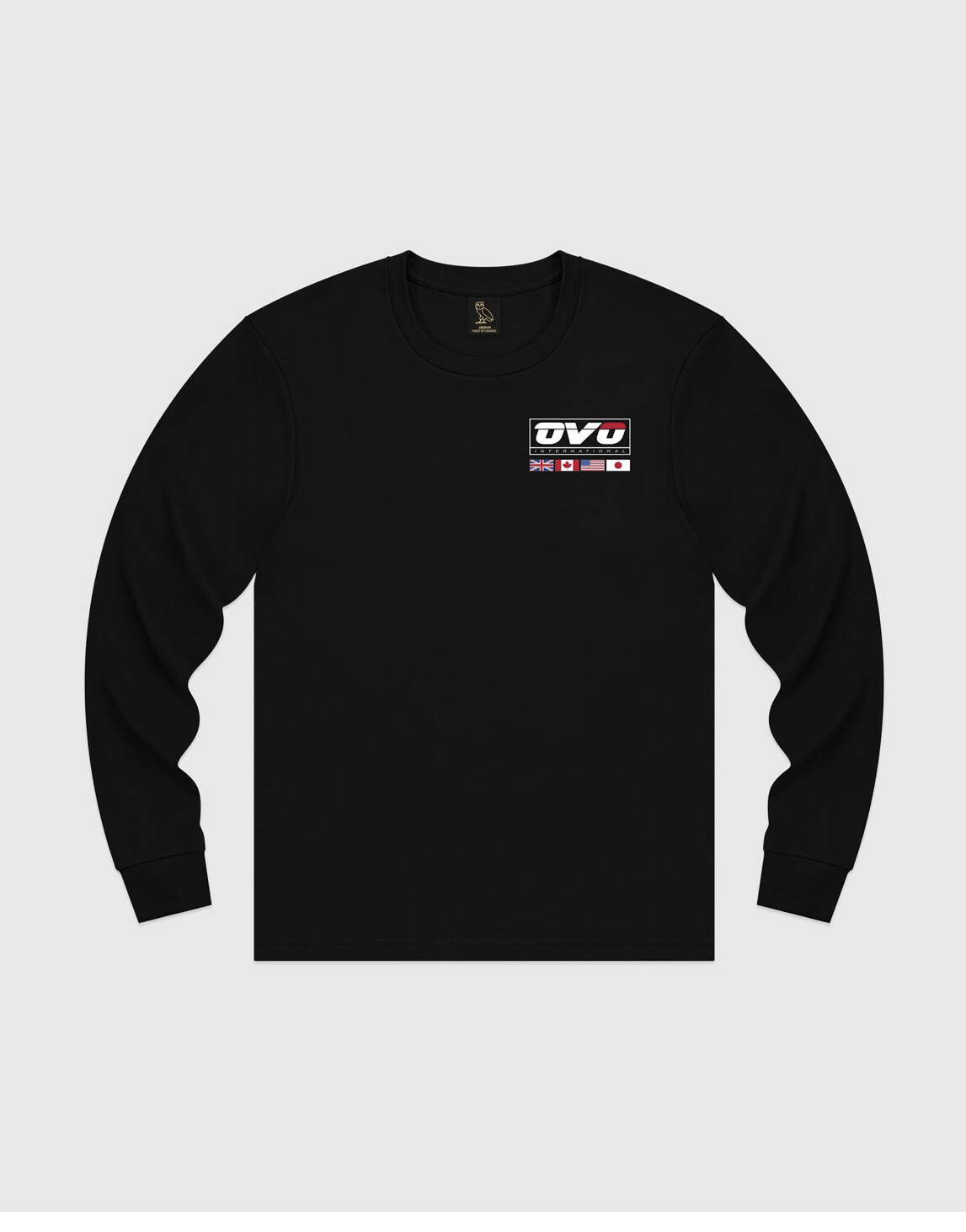 October's Very Own OVO International Tee BLACK Longsleeve T
