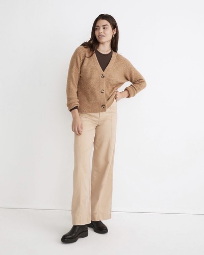 NWT Madewell Cameron Ribbed Cardigan Sweater In Coziest Yarn