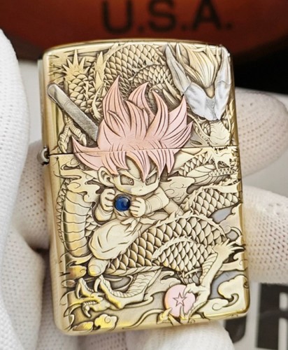 New Zippo oil Lighter Son Goku with box | eBay