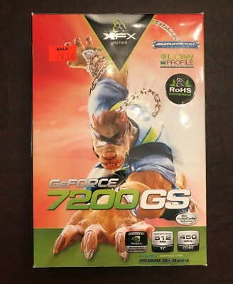XFX GeFORCE 7200GS 256MB Graphics Card = Original MFG. Packaging