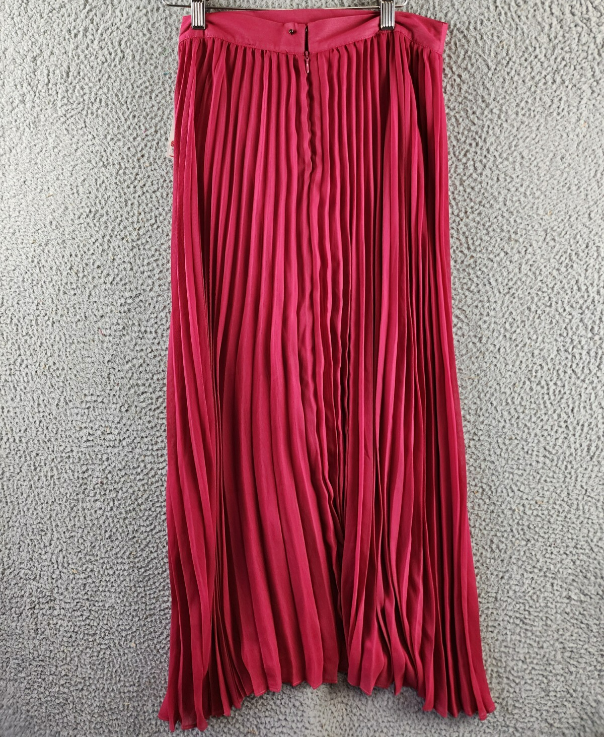 Adrienne Landau Onyx Pleated Skirt Women's S Vivacious Solid Back Zip Closure - Picture 13 of 15