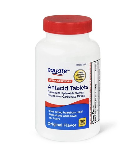 Chewable Antacid Tablets - 100 Tablets New Fresh Stock
