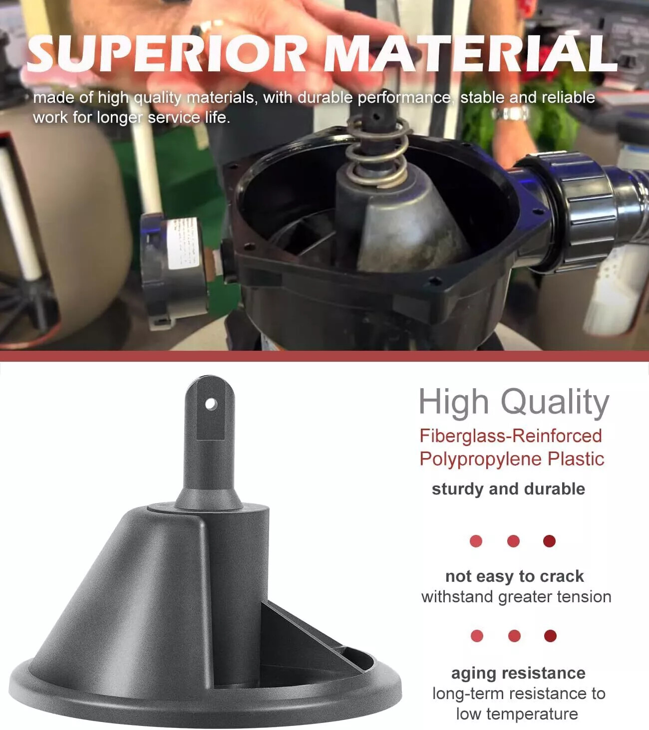 ^⁠_⁠^ AppliaFit Diverter with Gasket Compatible with Pentair
