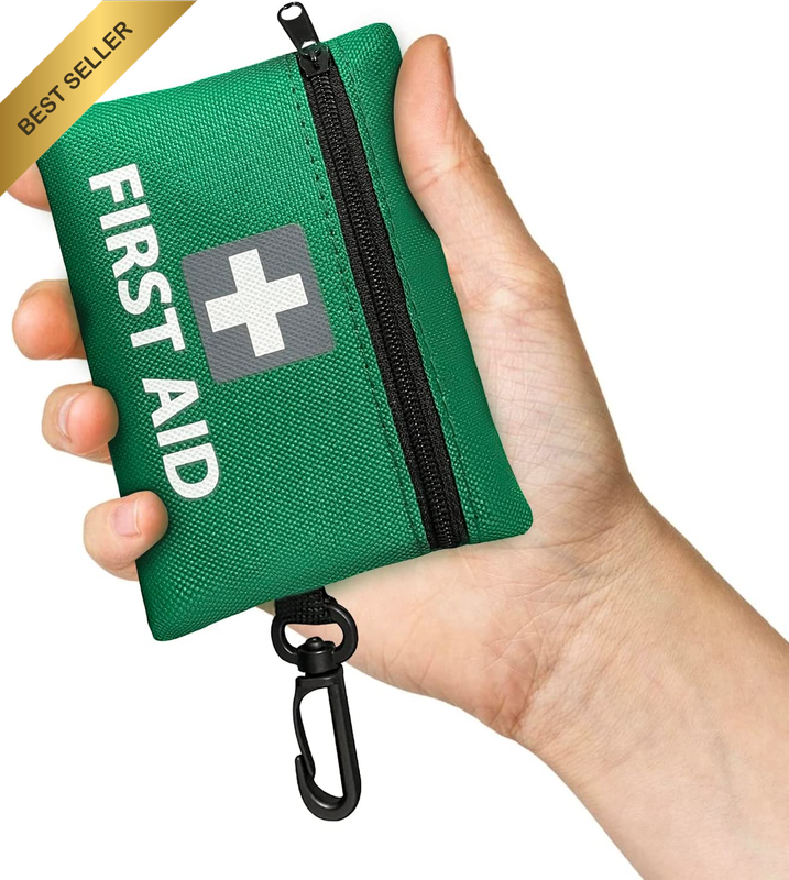 Mini First Aid Kit, 43Pcs Premium Small Compact Trauma Medical Kits for Any Emer