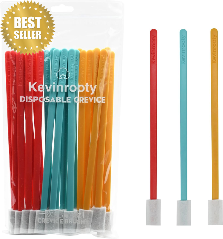 30PCS Disposable Crevice Cleaning Brush Tool Kit, Disposable Toilet Brush, Dispo
