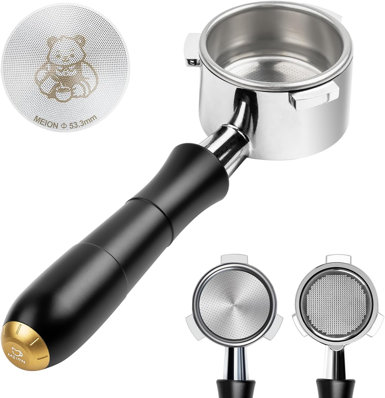 Bottomless Portafilter 18g Basket Puck Screen Naked Espresso Aluminum Handle