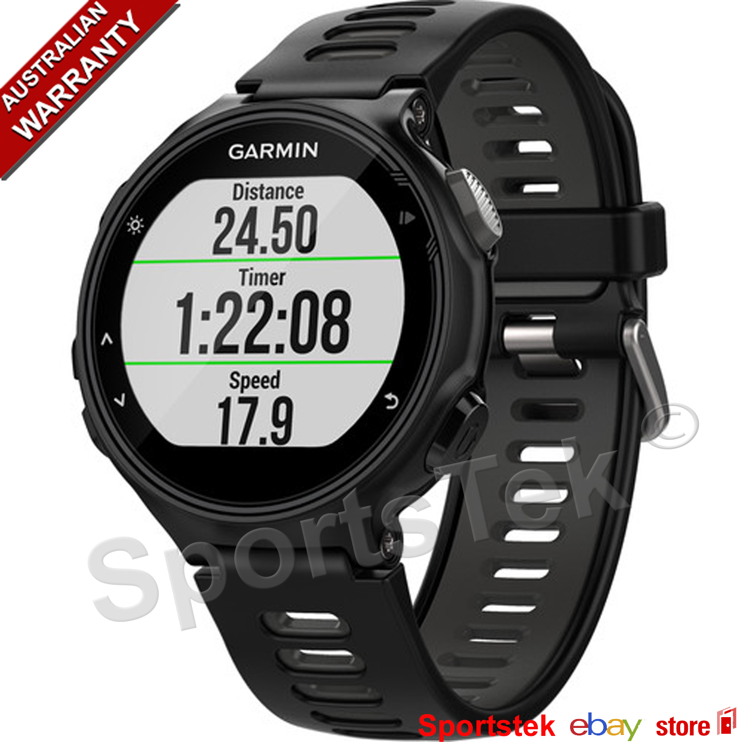 GARMIN FORERUNNER 735XT MULTISPORT GPS WATCH+WRIST HRM BLACK/FROST BLUE (HRM4) | eBay