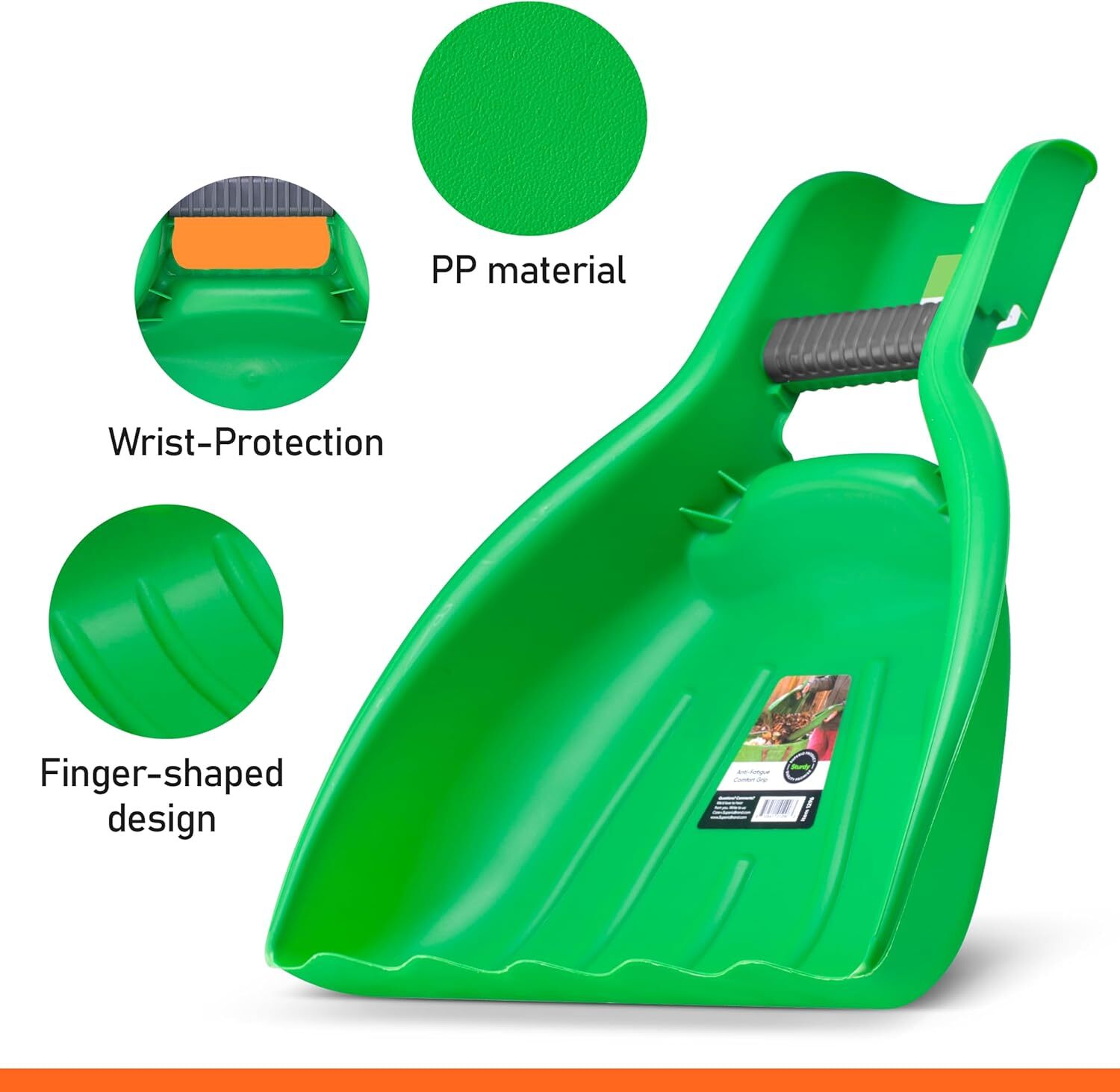 Leaf Collector, Leaf Scoops, Hand Rake for Leaf Picker Upper Gardening Hand Tool