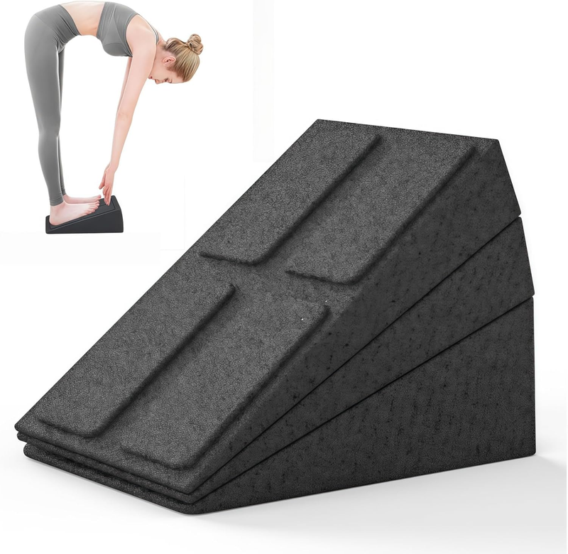 3 Pcs Adjustable Squat Wedge Slant Board, 5 Angles 8°-180°, Anti-Slip Heel Eleva