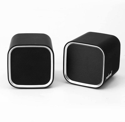 Bookshelf Music Home Speakers Computer PC Laptop Small Dual Stereo Pair Cube 6W