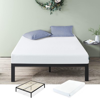 ZINUS 8 Inch Green Tea Cooling Gel Memory Foam Mattress / Cooling Gel Foam / Pre