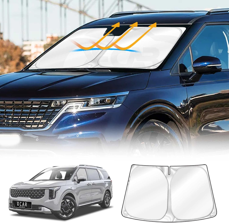 Windshield Sun Shade for Kia Carnival KA4 Series 2020-Onwards Blocks UV Rays Fol