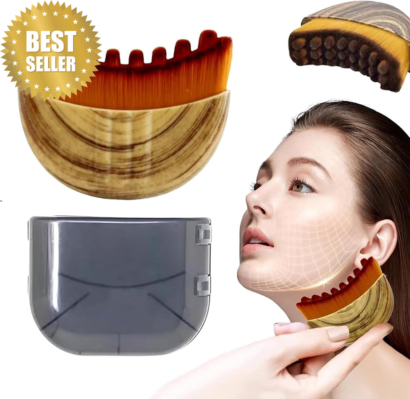 Lymphatic Contour Face Brush,Dry Lymphatic Contour Face Brush Soft Set,Lymphatic