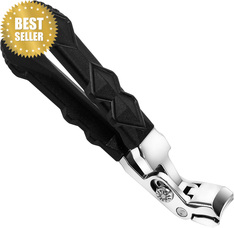 Professional Nail Clippers for Thick Toenails in Seniors, Long Handle & 180° Wid