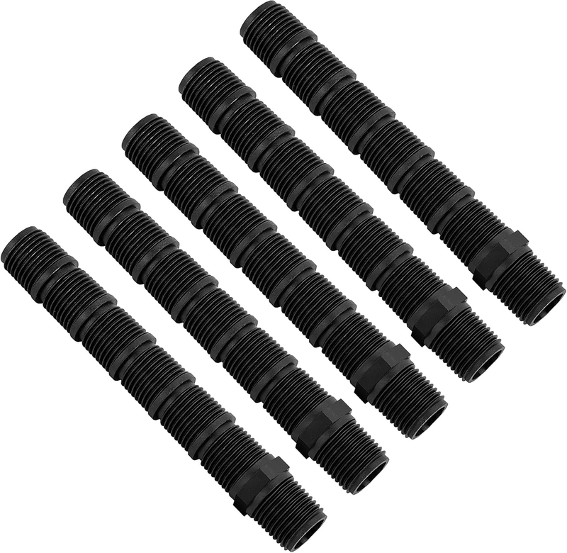 Sprinkler Riser 5 Pcs Male Pipe Thread Extender Adapter for Garden Patio Lawn