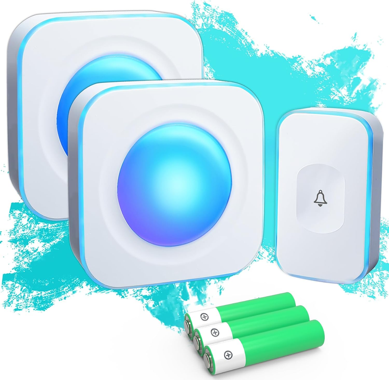 For Home Battery Operated Doorbell At 1200 Feet With Flashin