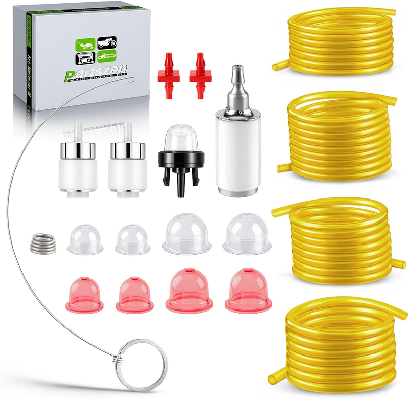 Fuel Line Kit Primer Bulb Filter for Zama Craftsman Ryobi Husqvarna Poulan 2