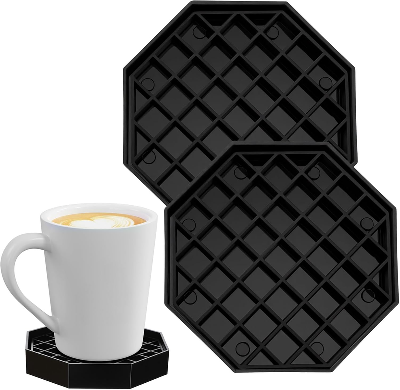 Drip Tray 4 Inch Octagonal for Coffee Tea Wine Beverage Spill Coaster