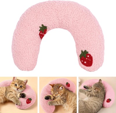 Pet Small Pillows for Small Dogs Cat U-Shaped Puppy Neck Pillow for Indoor Impr