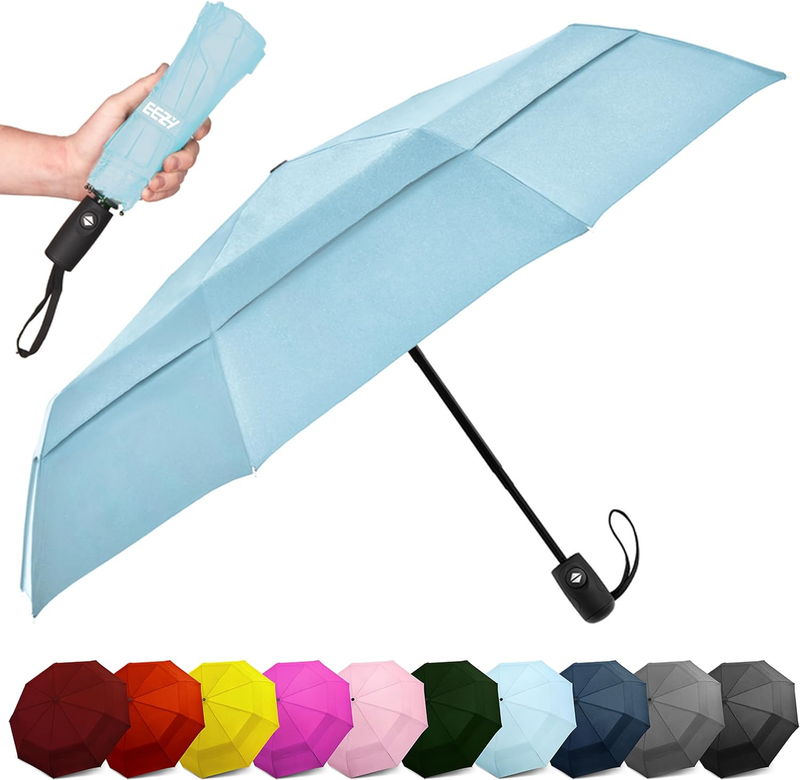 Windproof Travel Umbrellas for Rain Lightweight