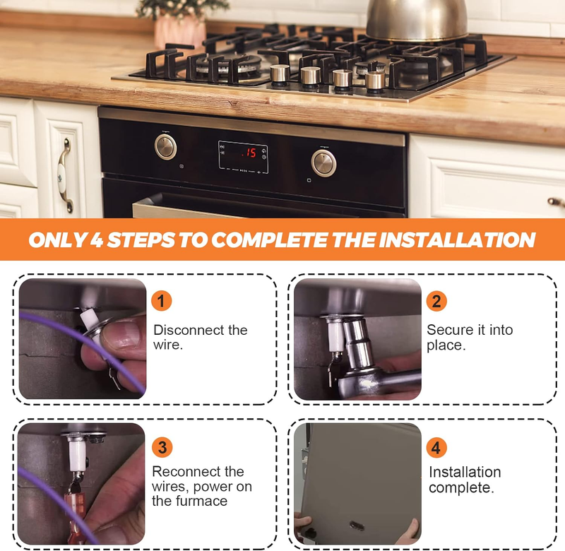 2 Pack SEN01114 SEN0491 Furnace Flame Sensor by  - Replacement for Trane XR80 XR