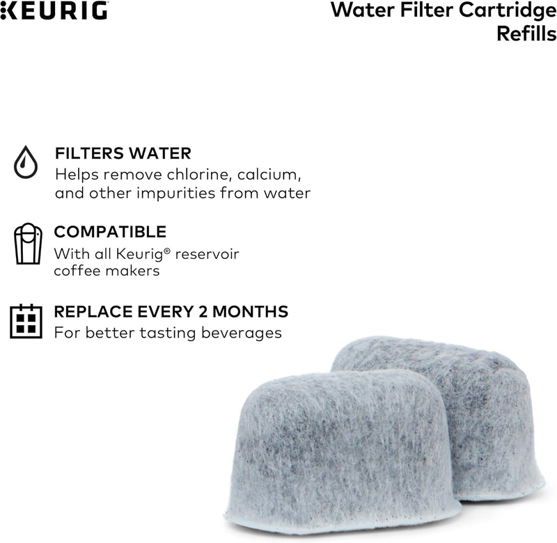 Water Filter Refill Cartridges, Replacement Water Filter Cartridges, 2 Count