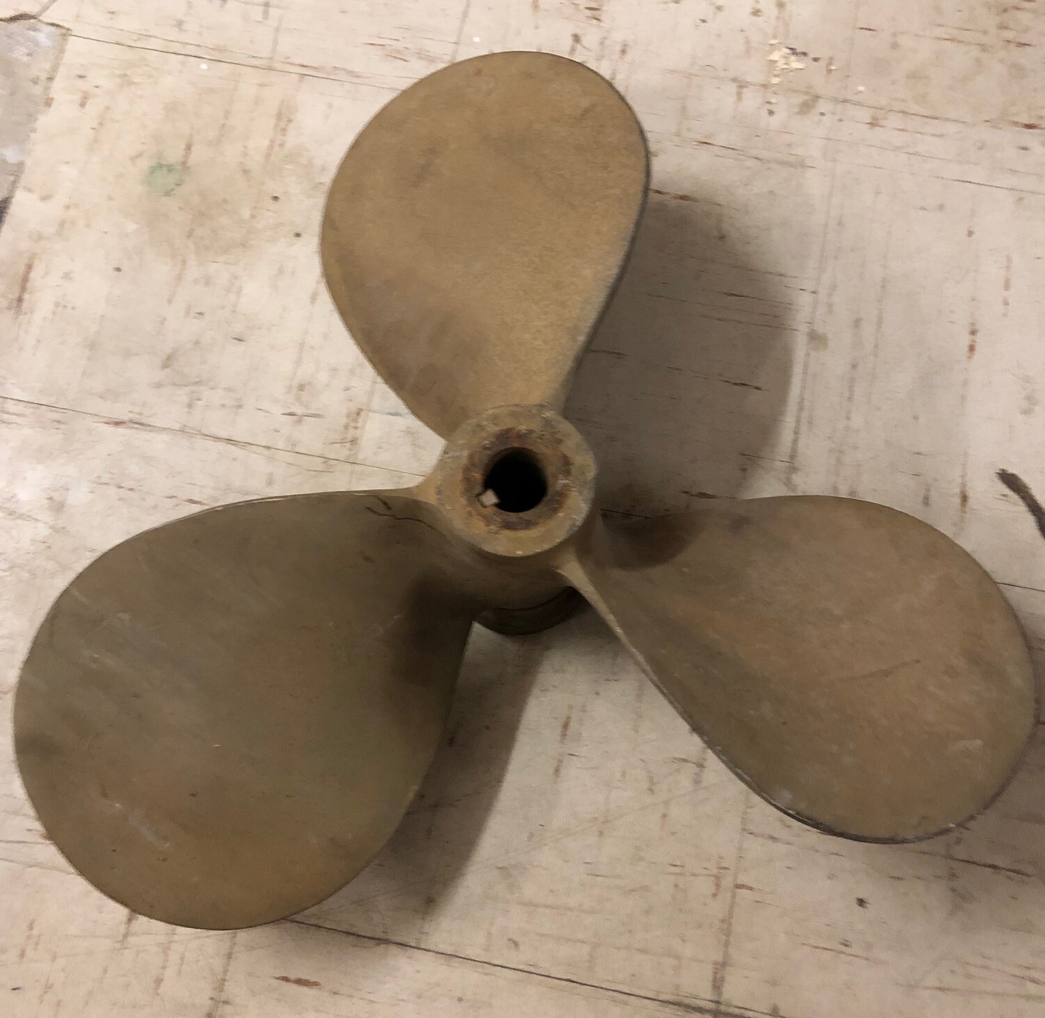 BRASS BRONZE Mixing Propeller - large 3 Blade